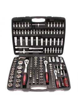 Socket wrench set - 172 pcs. - Actuators 1/4 "-3/8" -1/2 "- CV-steel