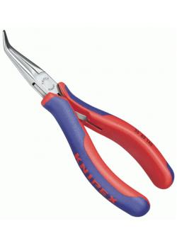 Flat round nose pliers - DIN ISO 9655 - 45° angled - oil-hardened