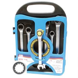 Ratcheting Spanner Kit - 7-Piece - 8 To 19 mm