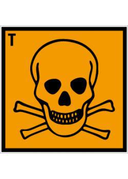 Gefahrstoffzeichen "Giftig" - 50 mm bis 400 mm