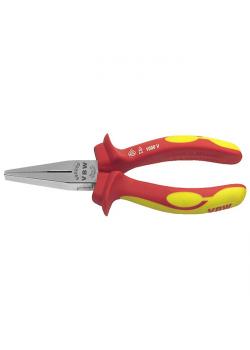 VDE round nose pliers with long jaws - length 160 mm - chromed