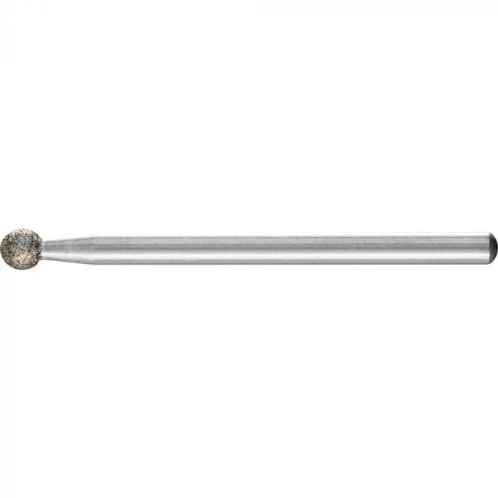 PFERD CBN-Schleifstift - Kugelform KU - Korngröße B 64 und B 126 - Außen-ø 1,0 bis 12,0 mm - Schaft-ø 3 und 6 mm - Preis per VE