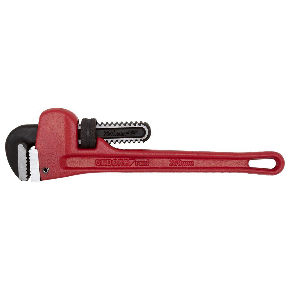 Czerwony klucz do rur Gedore - model amerykański, typ Stillson - różne szerokości zacisku Szerokości zacisku - cena za sztukę
