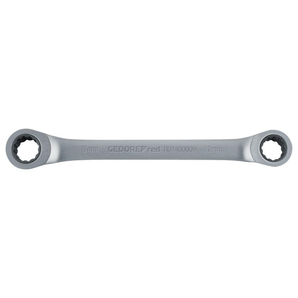 Gedore red double ring ratchet wrench - straight version - various wrench sizes - Price per piece