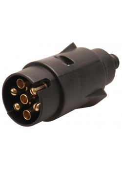 Hanging connector - with screw contacts - horizontally divided - 7-pin