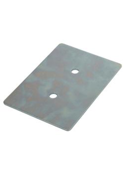 Contre-plaque pour auge d'arrimage - acier galvanisé - 110x155 mm