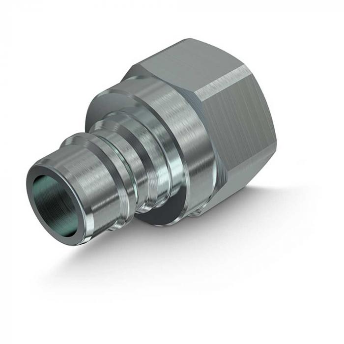 Faster quick coupling series TNL - plug - steel chrome-plated - DN 6 to 20 - IG NPT 1/4 "to NPT 3/4" - PN to 270