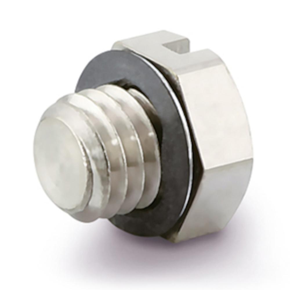 Sealing plug M-P - miniature - brass - AG M5 or M5 - pack of 10 - price per piece