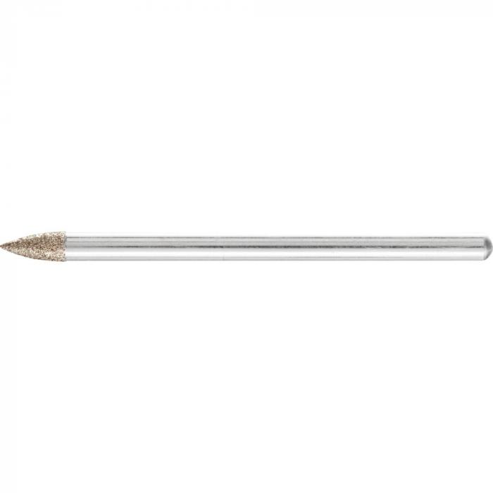PFERD CBN-Schleifstift - Spitzbogenform SPG - Korngröße B 126 - Außen-ø 3,0 bis 6,0 mm - Schaft-ø 3 und 6 mm