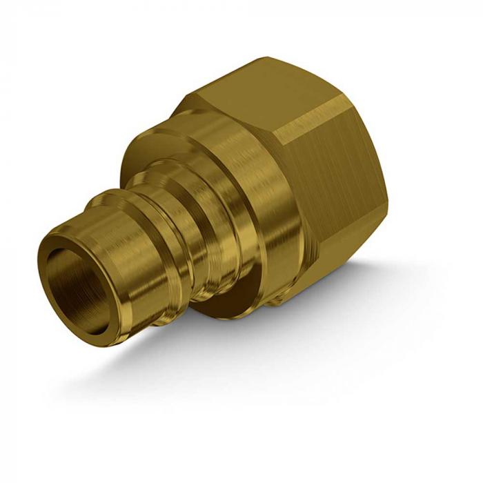 Faster quick coupling series TNL - plug - brass - DN 25 to 38 - internal thread NPT 1 "to G 1 1/2" - PN 55 to 75