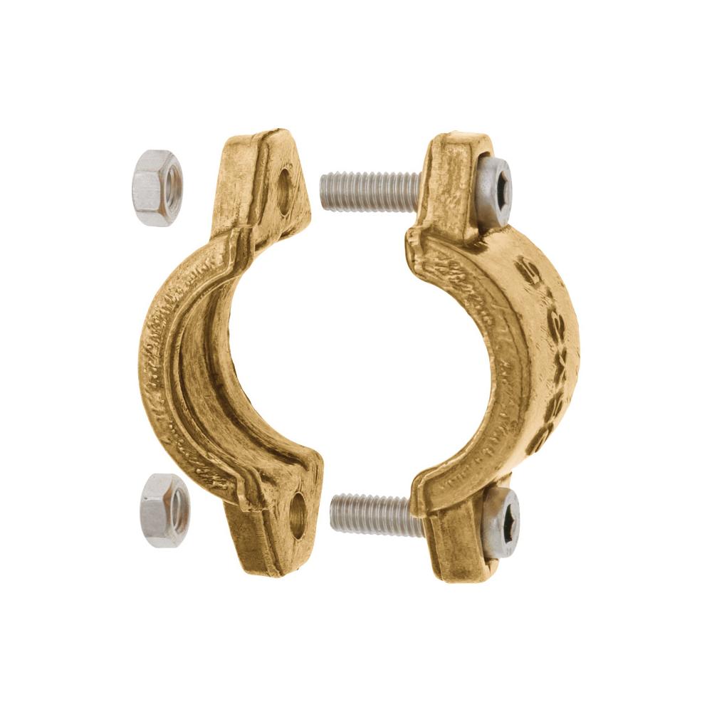GEKA® clamping shells - brass - 25-27 mm to 38-41 mm - PU 5 to 10 pieces - Price per PU