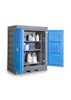 PolySafe-Depot type D - polyethylene (PE) - with plastic shelf - for small containers