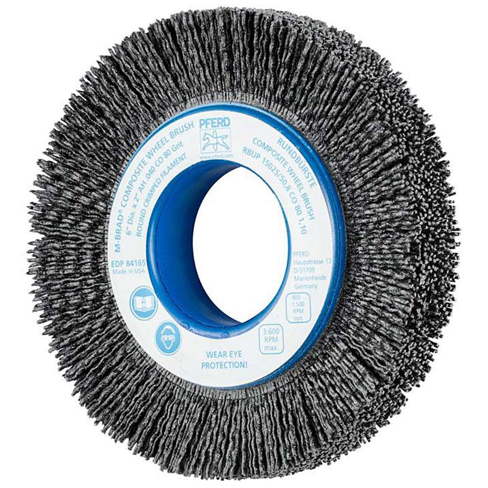 Round brush - PFERD - unpopulated, with plastic body - for industrial use