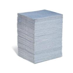 PIG BLUE® Light - Tapis absorbant en carton de distribution - Absorbe 45,5 ou 91 litres par carton - Contenu 50 ou 100 tapis par carton - Prix par carton