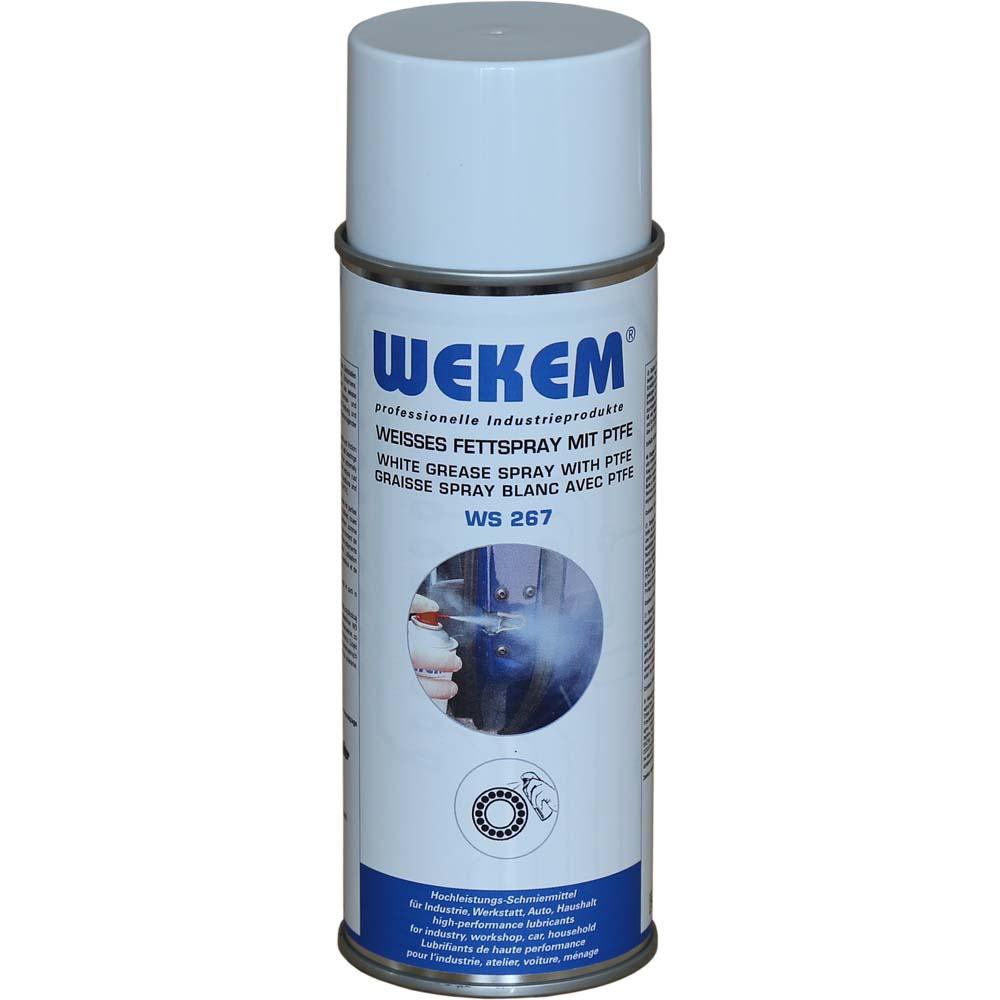 Weisses Fett-Spray mit PTFE WS 267-400 - weiß - 400ml Dose