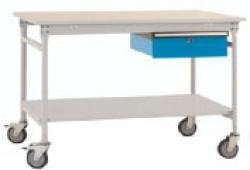 Side Table BASIS - Mobile - Shelf And Underbench