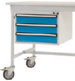 Complete Underbench "BASIS" - Mobile- 3 Drawers /100