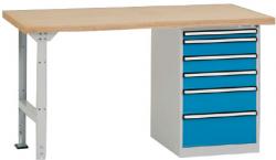 Workbench "Combi" - Workbench Board 40 mm - LiftingCapacity 2000 kg - Drawer Uni