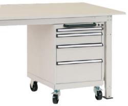 Drawer "PROTEC" - Mobile - W500xD580xH720mm With 4 Drawers 1x50, 1x100, 1x150, 1