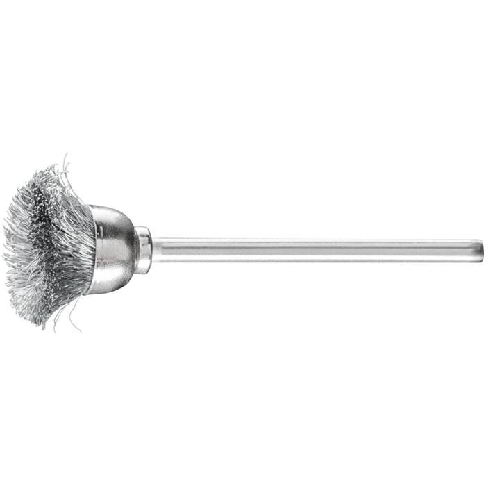 Pot brush - PFERD - Brush Ø 15 or 18 mm - with steel wire trimming