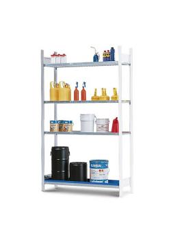 Dangerous goods shelf GRG 1340 - add-on area - 1310 x 440 x 2000 mm - 3 grids - for flammable substances