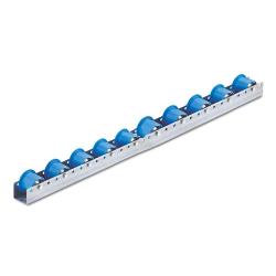 Colli roller rail - carrying capacity 40 kg - steel flanged roller with plastic coating blue - ball bearing roller
