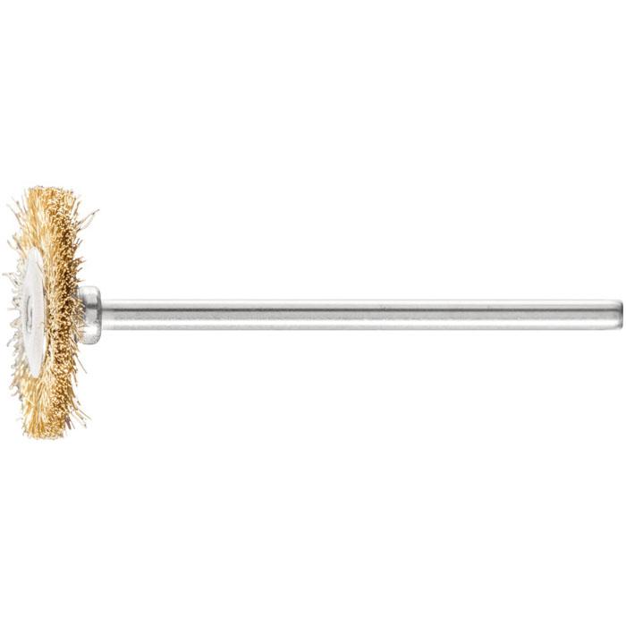 brosse ronde - Cheval - diamètre de la brosse 16 à 22 mm - avec garniture en laiton