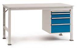 Single Workbench "UNIVERSAL" - With Underbench - 4 Drawers