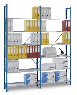 Office Shelving "Registra" - Steel - Height 1900mm - 5 Shelves - Depth 300mm - B