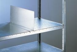 Shelf Divisor - Height 250mm - Galvanized - For 400 To 600 mm Shelf Depth