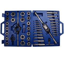 Tap and die set "BGS" - in inches - 45 pieces pipe thread NC / NF
