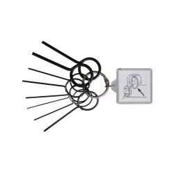 Gedore locking pin set - Ø 0.8 to 2.6 mm - universal fit - 8 pieces