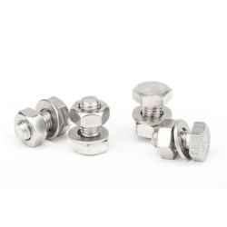 Screw set - for attaching the retractor to the bracket - hexagon head screws, washers, nuts
