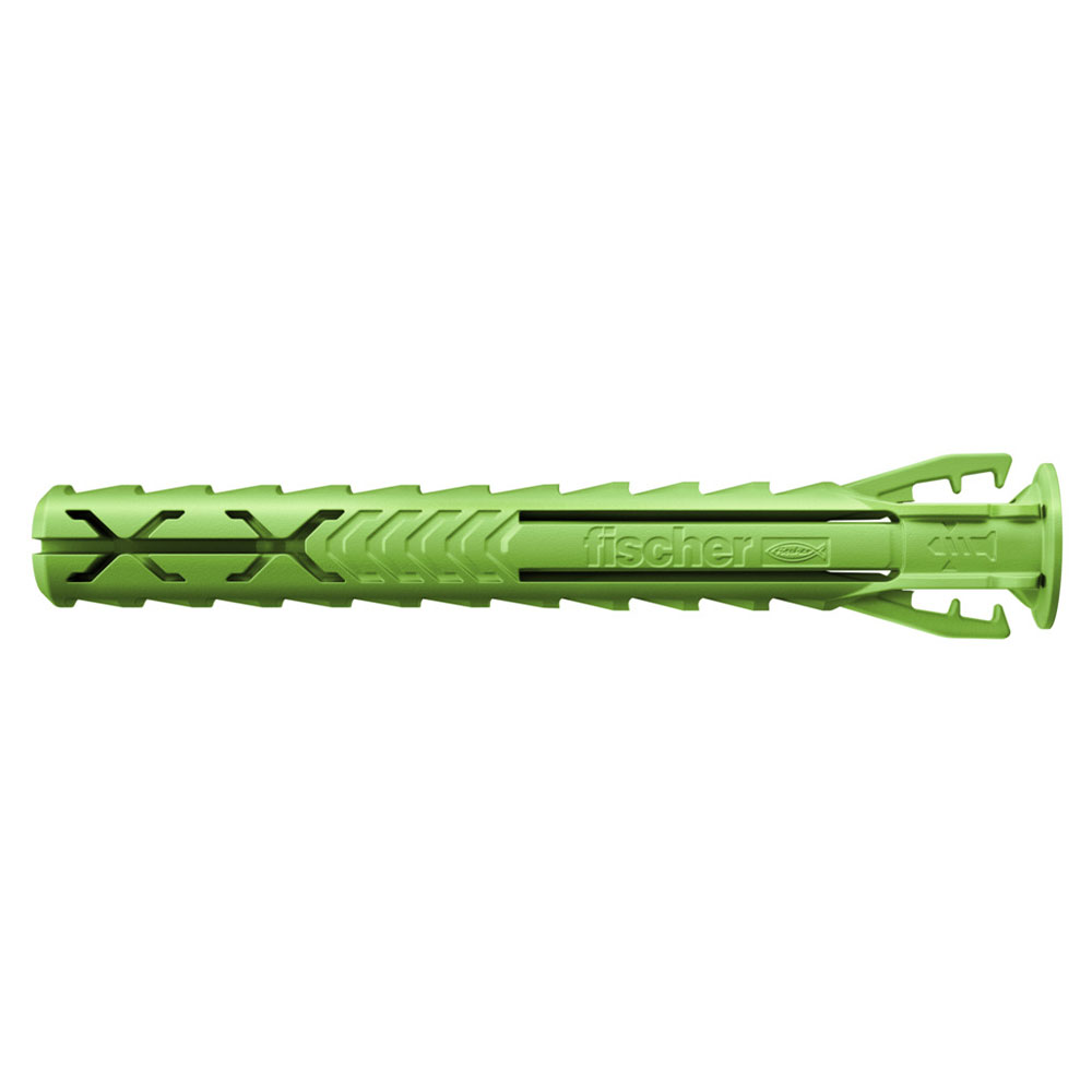 Expansionspinne SX Plus Grön - Ø 5 till 12 mm - längd 25 till 65 mm - med och utan skruv/krok - förpackningsinnehåll 3 till 90 st - pris per enhet