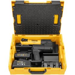 REMS Akku-Press E 22V ACC - Akumulatorowa prasa promieniowa 32 kN - Ø 10 do 108 mm - z akumulatorem i ładowarką lub bez - w L-Boxx