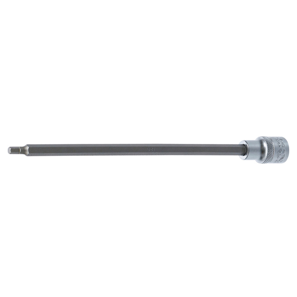 Inserto bit - esagono incassato - per coppa dell'olio, motore o sensore di battito - acciaio al cromo vanadio - lunghezza 240 mm - attacco quadro 12,5 mm (1/2") - attacco esagonale da 5 a 8 mm