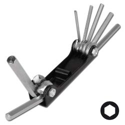 Fold Up Allen Key - 7-Partite - 2,5 To 10 mm