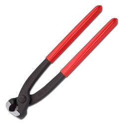 KNIPEX® Ohrklemmenzange - mit seitlicher Pressnase - Farbe schwarz/ rot