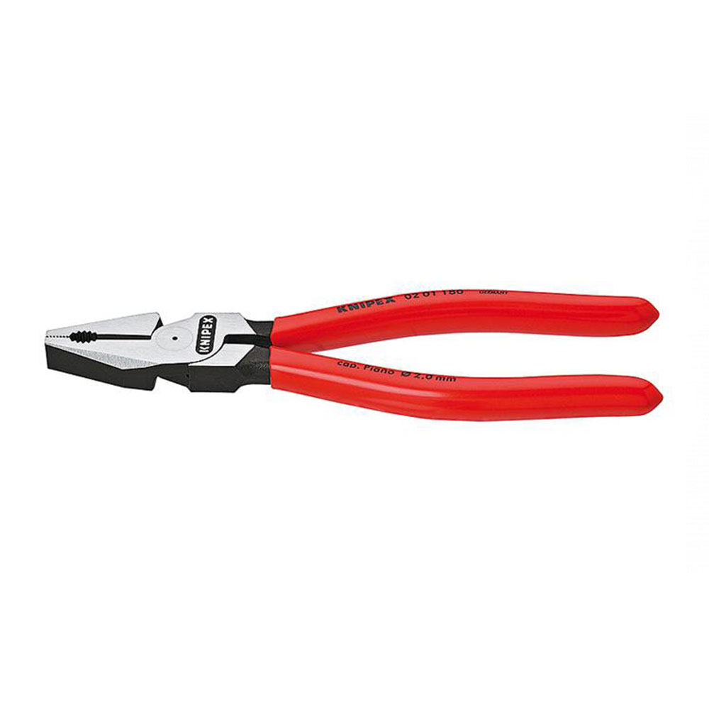 Leverage Combination Pliers - chemically blacked - polished - plastic coated