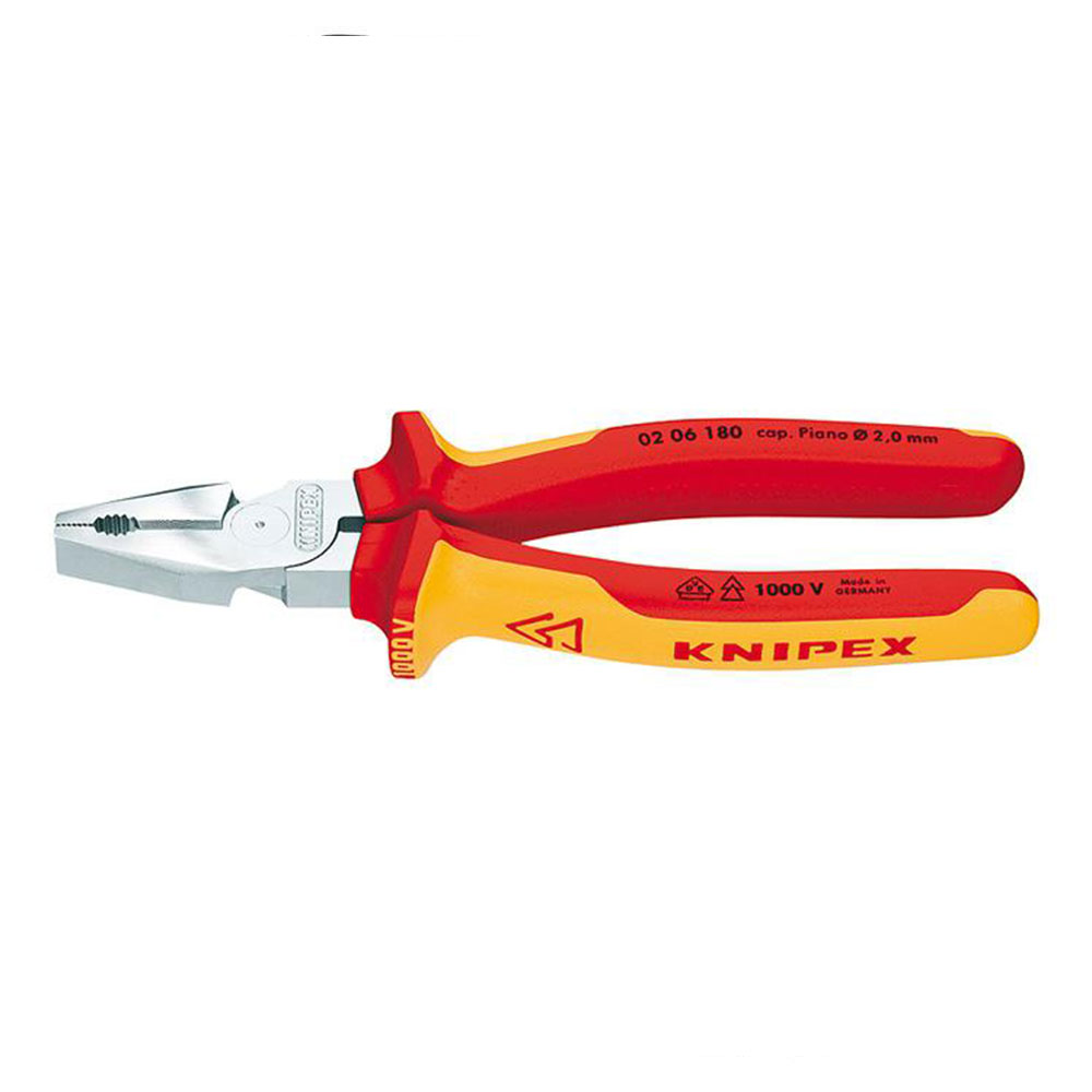 Kraft combination pliers - isolated - with multi-component grips, VDE-tested