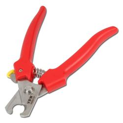 Cable cutter - stainless steel - length 165 mm - red handles - to 10 mm Ø