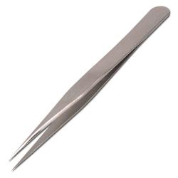 Precision tweezers - length 120 mm - stainless steel - non-magnetic