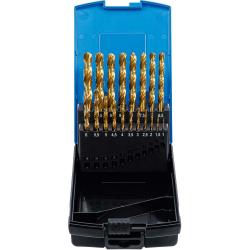 Twist Drill Set HSS G - Titanium Typetetty - 1 ja 10 mm - 19 kpl.