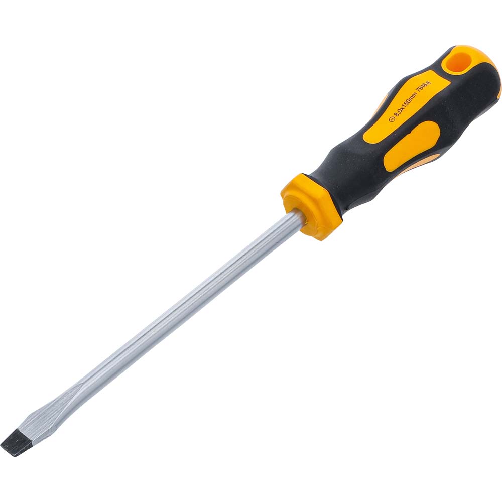 Screwdriver - slot - sizes 3 x 80 to 8 × 150 mm