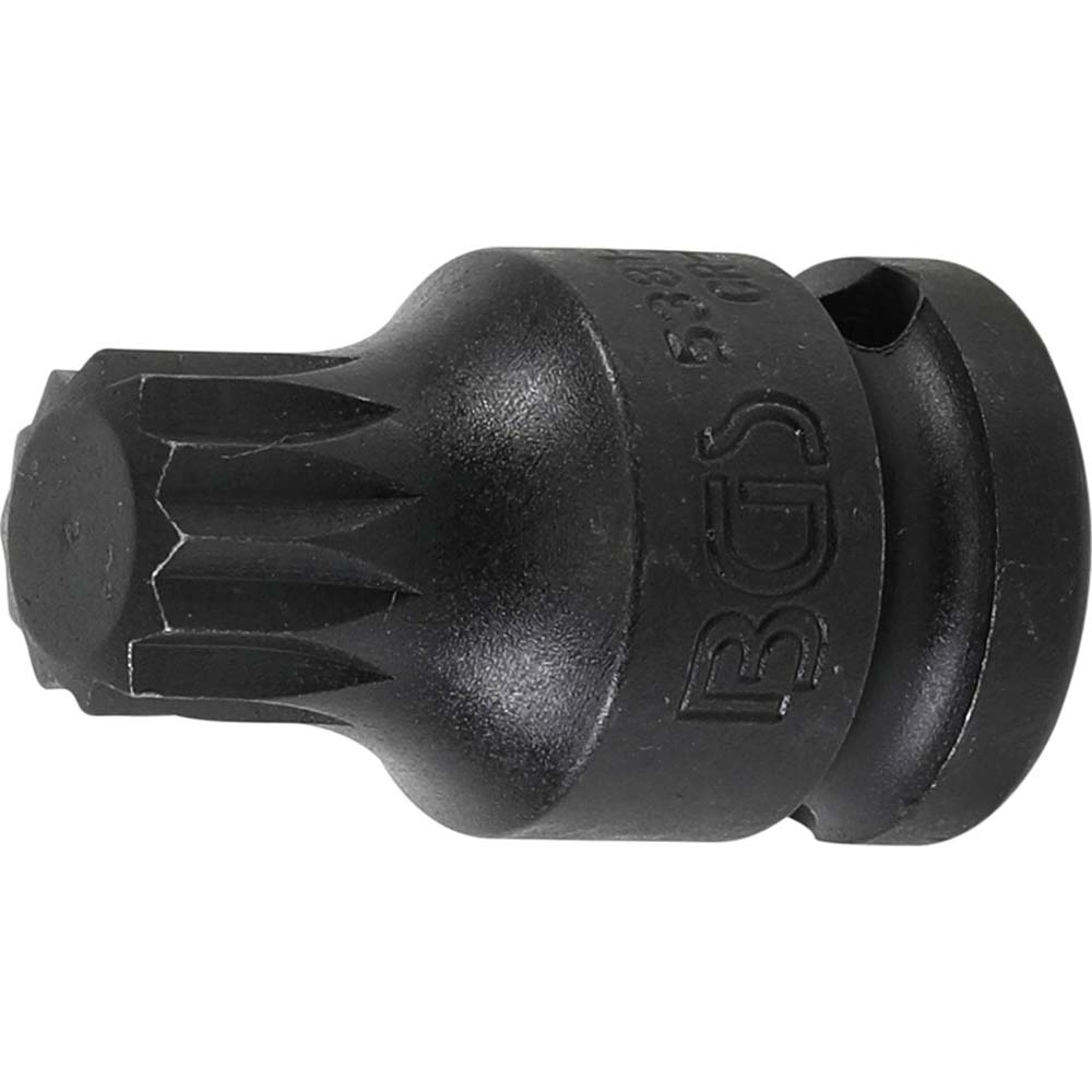 Siła-bitowa aplikacja - wewnętrzne ząbkowanie - Rozmiary M12, M14, M16 i M18 - jazda 12,5 mm (1/2 ") - długość 40 mm