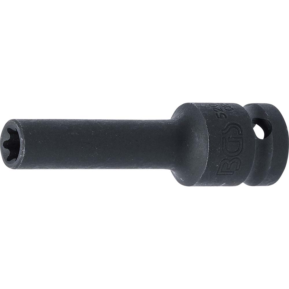 Kraft-Steckschlüssel-Einsatz - E-Profil - 12,5 mm (1/2") - tief - Größe E10 bis E24