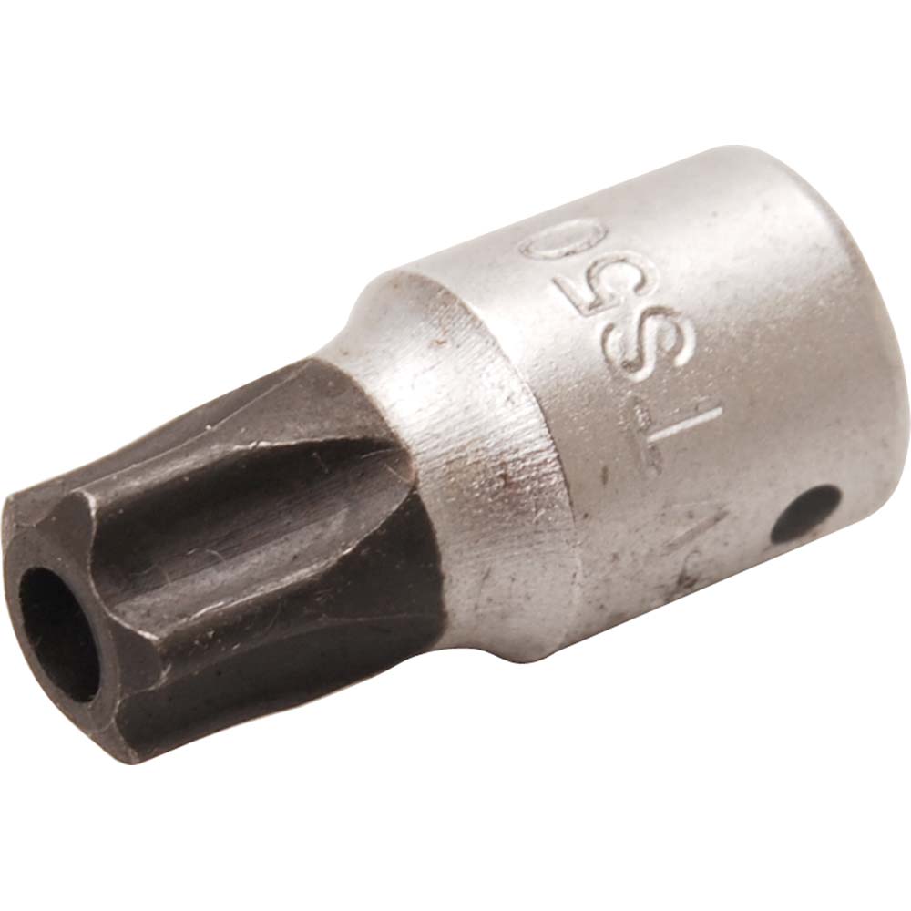 Hylsbits - TS-profil med hål - 6,3 mm (1/4") - storlek TS15-TS50