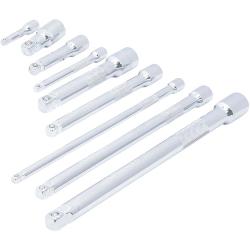 Kippverlängerungs Set - Napęd 1/4 ", 3/8", 1/2 "- od 50 do 250 mm - 9 szt.