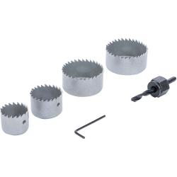 Jeu de scies cloches - Ø 32 à 54 mm - profondeur de coupe max. 24 mm - 4 tailles - 6 pcs.