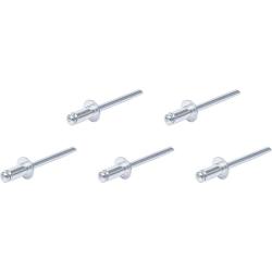 Nagler spenner - aluminium med stål pin - 4.8 mm - 50 stk.